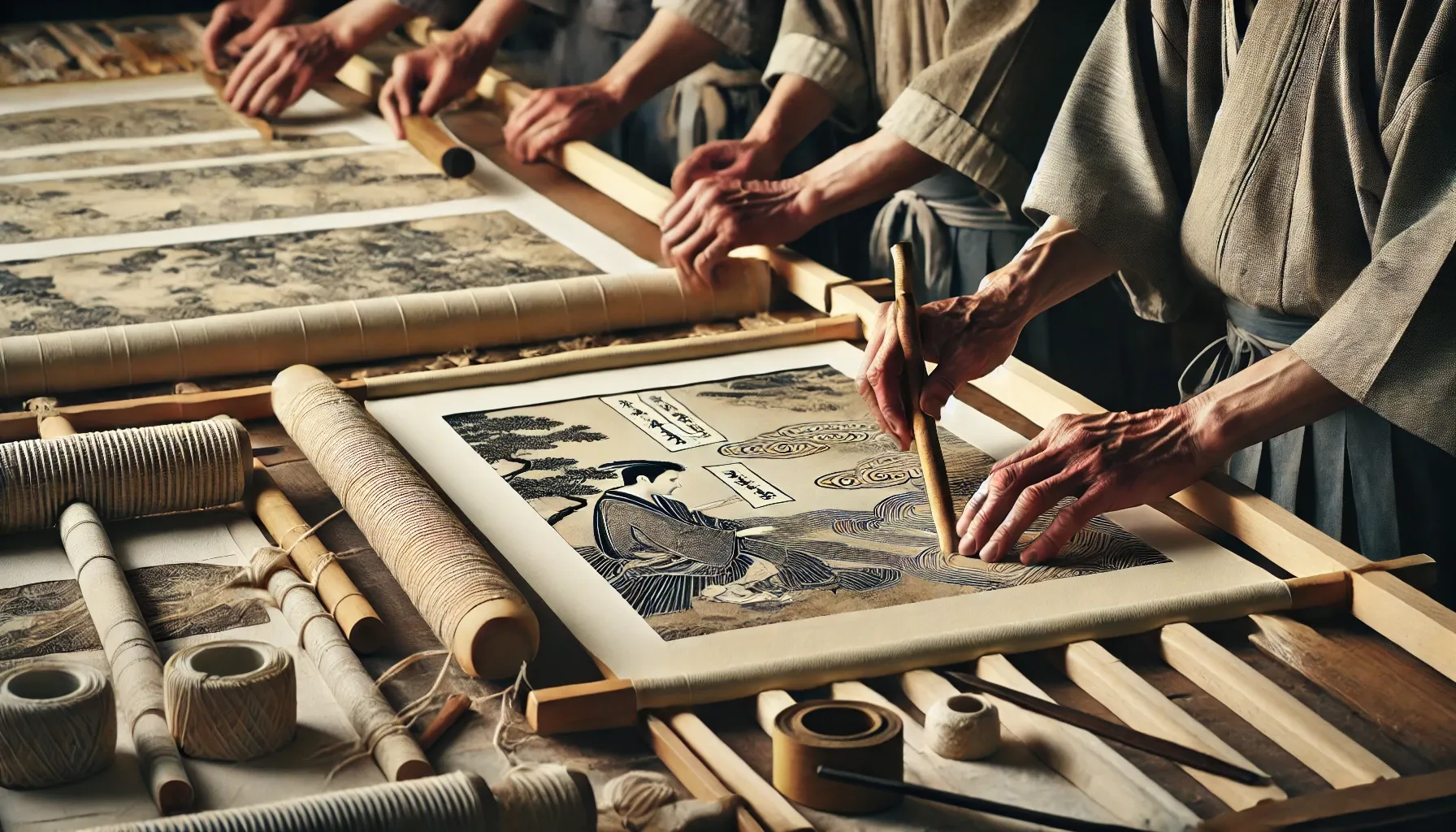 伝統の表装技術